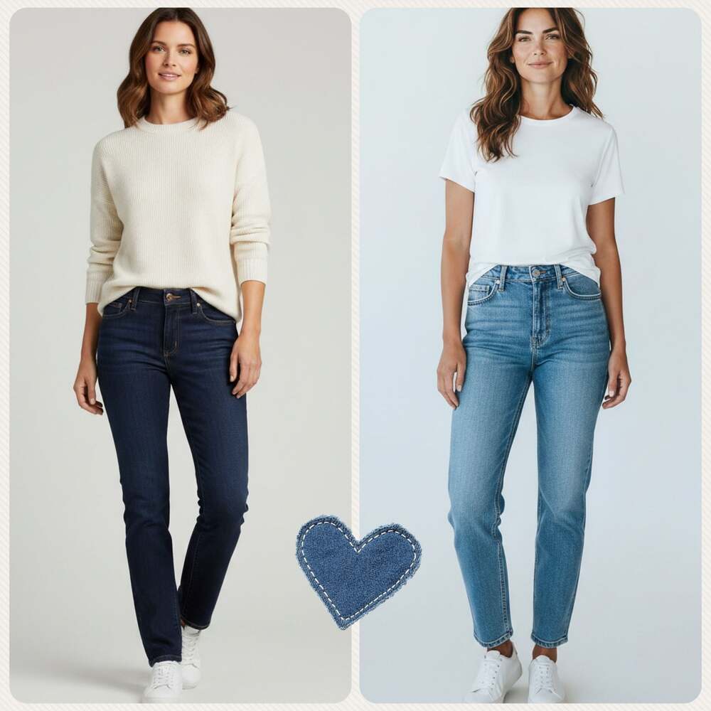 2 Pair Tall Long Mossimo Mid-Rise Straight Super Stretch Denim Jeans